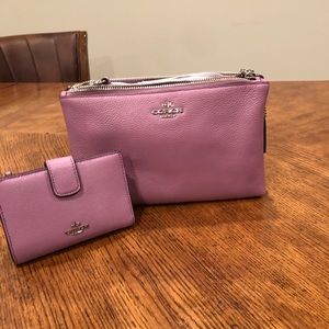 New Coach Purse and Wallet Combo